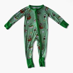 Kiki + Lulu Baby Bamboo Ramen Print Footie Pajamas Size 0-3M